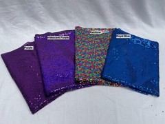 3mm Fabric Material Sequins Glitter Pailletes 120cm Wide Sparkling PURPLE Sequin