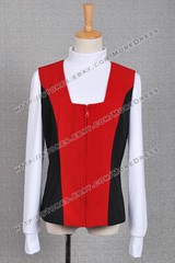 James T. Kirk Costume for Star Trek Cosplay Vest Only Red and Black Cotton