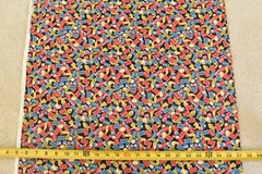 By 1/2 Yd, Vintage, Red Blue Gold Sewing Notions Cotton, Fabric Traditions,P5914