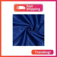 Homiest Royal Blue Satin Fabric by The Yard, 5 Yards x 58 Inch