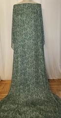 100% French Silk Georgette Moss Green Snake Skin Print Fabric By The Yard 54 ” W