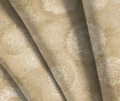 108″ Wideback Quilt Natural Vintage Medallion 100% Cotton Fabic 3 yard piece
