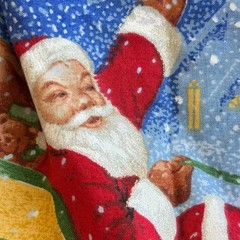 Daisy Kingdom Christmas Fabric, Twas the Night Double Border – 1.4 yd 60″ CUT