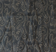 Fabric Traditions Mottled Brown Cotton Scroll Print Fabric 2007 BTHY x 43″w