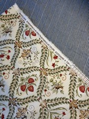 Nature Themed Fabric For Home Decor Squirrels Rabbits 2 Yards Trellis Pattern