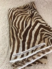 Jo-Ann Fabric 128 x 56 inches piece-56-Wide Brown & Cream Sheer Zebra Print