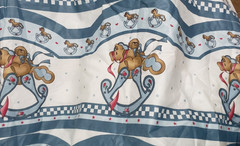 Daisy Kingdom Rocking Horse Vintage Nursery Cotton Sewing Fabric 110 x 46 in