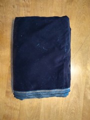 Brown synthetic fiber velvet fabric- 45″ wide x 2 yards
