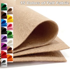 Felt Fabric 36×36 Inch Large Stiff Craft Felt Sewing DIY Coaster Decor Khaki