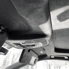 Suede Auto Headliner Fabric 120″ L × 60″ W with Foam Backing – Black Interior…