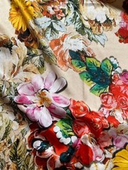 Authentic Top Italian designer Pure silk satin luxury dress Fabric . Silk 97% el