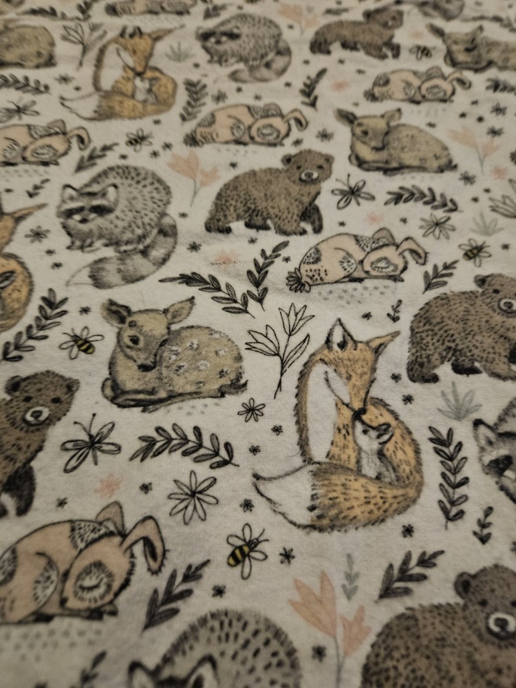 50 X 42 HOBBY LOBBY – FOREST ANIMALS #B101-SLM-P12 FLANNEL (2019)