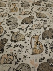 50 X 42 HOBBY LOBBY – FOREST ANIMALS #B101-SLM-P12 FLANNEL (2019)