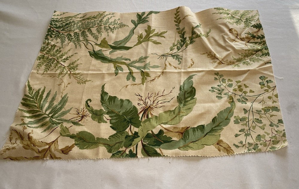 Kendal Green F3218/01 Fabric Sample Linen Blend 23×15 inches