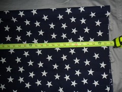Vintage Lida Inc F13004 Le Star Fabric navy white 58″ wide X 2 yards