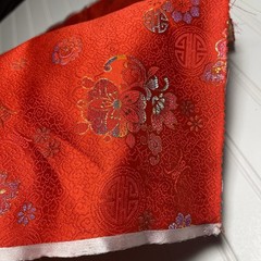 SILK Orange, FABRIC 6 Yards x 22 Inches Wide or 216 Inches x 22 Inches Wide