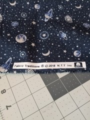 Fabric Traditions Cotton Fabric 36″X 45″ Moon Stars And Planets
