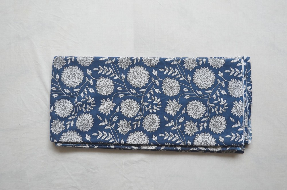 NO TARRIF CHARGES 100% ✅100%Cotton Floral Print Hand Print 10 Yard fabric ZK-8*