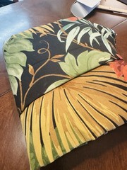 8 YARDS Richloom Outdoor Upholstery Fabric 55” W Tropical Leaves Botanical Blak