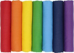 7 Pieces 17.7″ X 19.5″ (45Cm X 50Cm) Solid Colors Cotton Craft Fabric Bundle Pre
