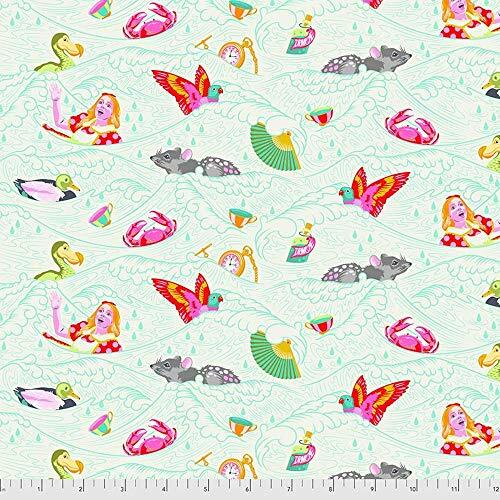 Tula Pink Fabric BTY, Curiouser, Sea of Tears 162WONDER, TheFabricEdge