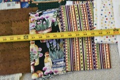 Lot, Novelty Prints Cotton Pieces & Scraps, 3 Pounds & 3 Oz, S136