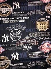 MLB NY Yankees Stadium 1/2 yard (18 by 44”) Cotton Fabric new