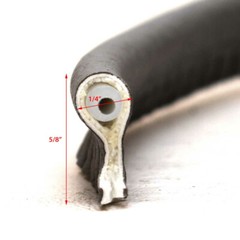 Malibu Boat Pipe Cord Welting 24008W-EBO-00CF | Ebony 1/4 Inch (YD)