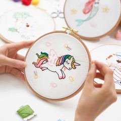 Embroidery Fabric 10 PCS 20×20 Inch White Natural Cotton Cloth Precut Square