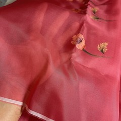SILK Pink-Red, FABRIC 10 Yards x 22 Inches Wide or 360 Inches x 22 Wide