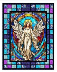 Guardian Angel•Angelic Window Fabric Quilt Kit! 43.5×56″•100%Cotton •Fast Ship!