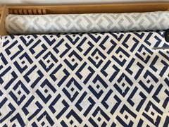Designer Geometric Print, 100% linen, 7.5oz., 255gsm, BTY, Swatch Available