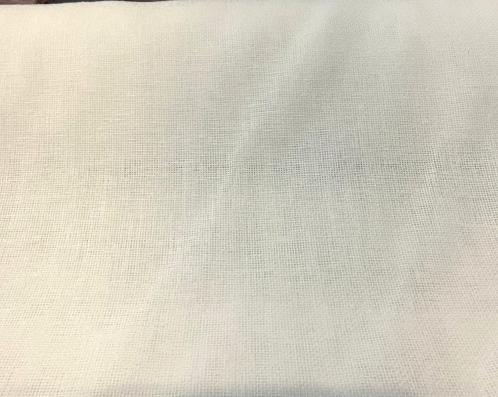 Linen Sheer Plain Off White 118″ Extra Wide Curtain Drapery Fabric By The Yard