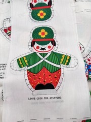 1970’s Spring Mills Christmas Ornaments 38 Sew/Stuff Fabric Panels Googly Eyes