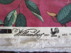 4112. Schumacher WILLIAMSBURG GRAPE DESIGN Polished COTTON FABRIC – 54″ BTY