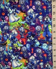 Haunted Mansion Disney Custom Fabric Fat Quarter 18”x28” Spandex Mickey Mouse