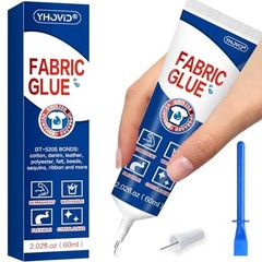 Fabric Glue for Clothing Permanent Washable, 60ML Liquid Stitch, Fabric Adhesive