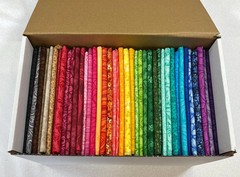 Colorful Blender Fabric Fat Quarters ~ Rainbow Mystery Box ~ 8, 16, 24, 40 or 80
