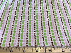 FABRIC FINDERS #1449-CHOCOLATE,PINK & LIME GREEN COTTON-60 INCH WIDE-BY THE YARD