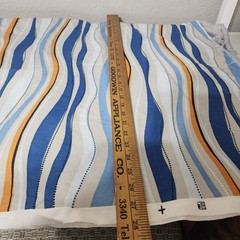 Cotton Fabric WAVE Laurie Smith Collection Hancock Soil Stain Resistant 2 yds