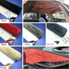 50*148cm Self Adhesive Faux Suede Fabric Wrap Film Sticker Stretch DIY Multi Sew
