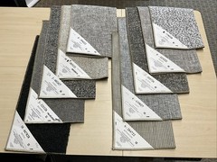10 Pack Upholstery Samples Grays Ea ~17” X 19”