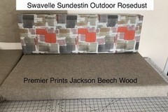 Sundestin Rosedust Printed Polyester Indoor/Outdoor Fabric 3 Yard piece
