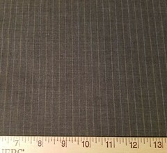 Gray Wool Suiting with White & Tan Pinstripes – Classic Favorite!