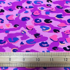Lilly Pulitzer Cotton Poplin Fabric WILD FUCHSIA SPOTTED IN LOVE 36″ X 57″