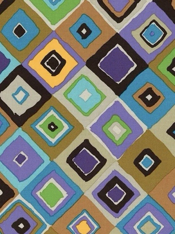 Kaffe Fassett FABRIC Collective Neutral Square Dance Fat Eighth 9×21