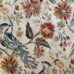 Swavelle Mill Creek Fabric Chambalon Garden Party Bird 2 Pieces 1 Yd x 56″