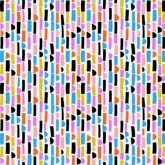 1 Yard Abstract Collage Stripe Bright 209192 Ampersand Design Paintbrush Studio