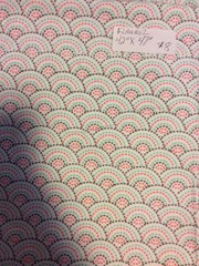Nursery Flannel Grey/turquoise/pink Rainbows 47” X 42”