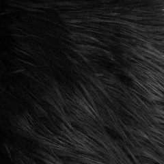 10″ X 20″ Inches Black Faux Fur Fabric Square Patches for Crafts, Sewing, Costum